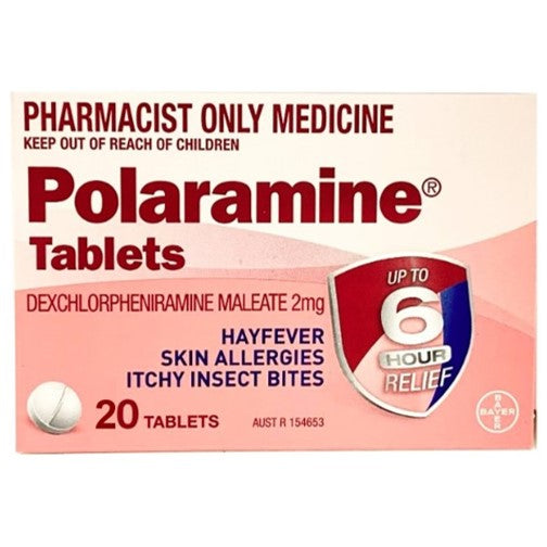 Polaramine Antihistamine 20 Tablets – Woodvale Boulevard Chemist